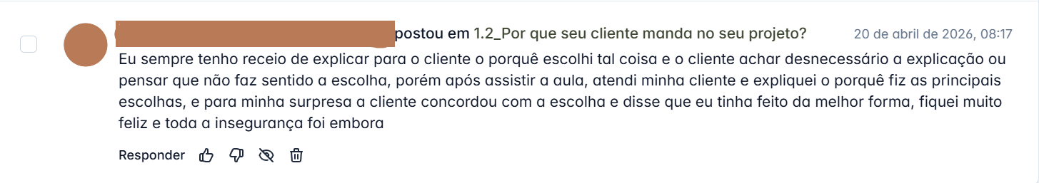 Depoimento real 1